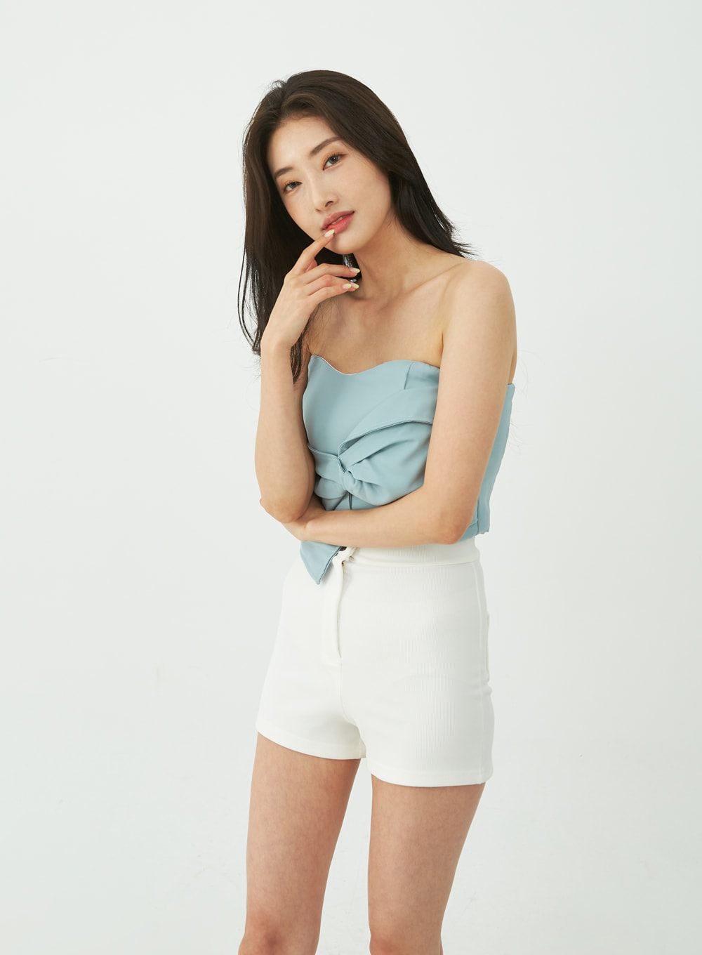 Spandex High-Waisted Shorts IU11