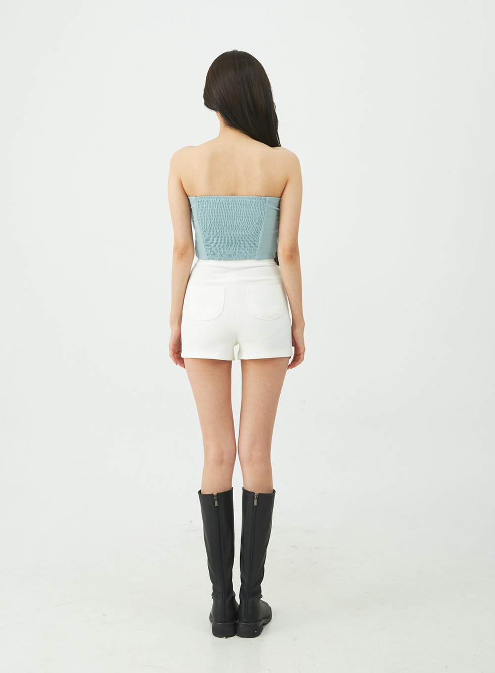 Spandex High-Waisted Shorts IU11
