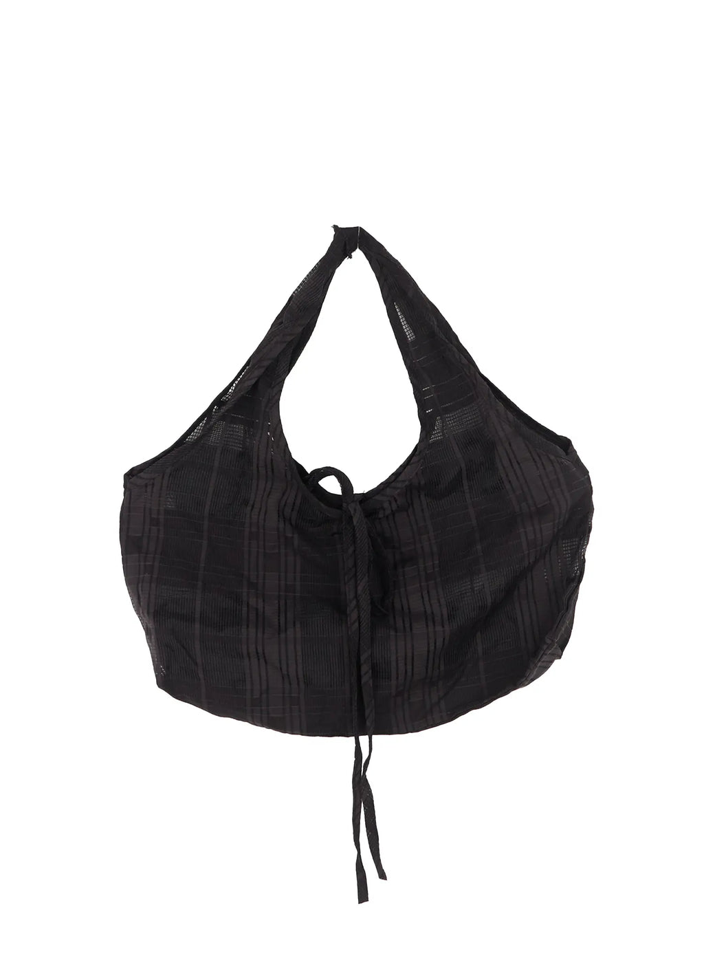 Black Mesh Plaid Shoulder Bag CL502