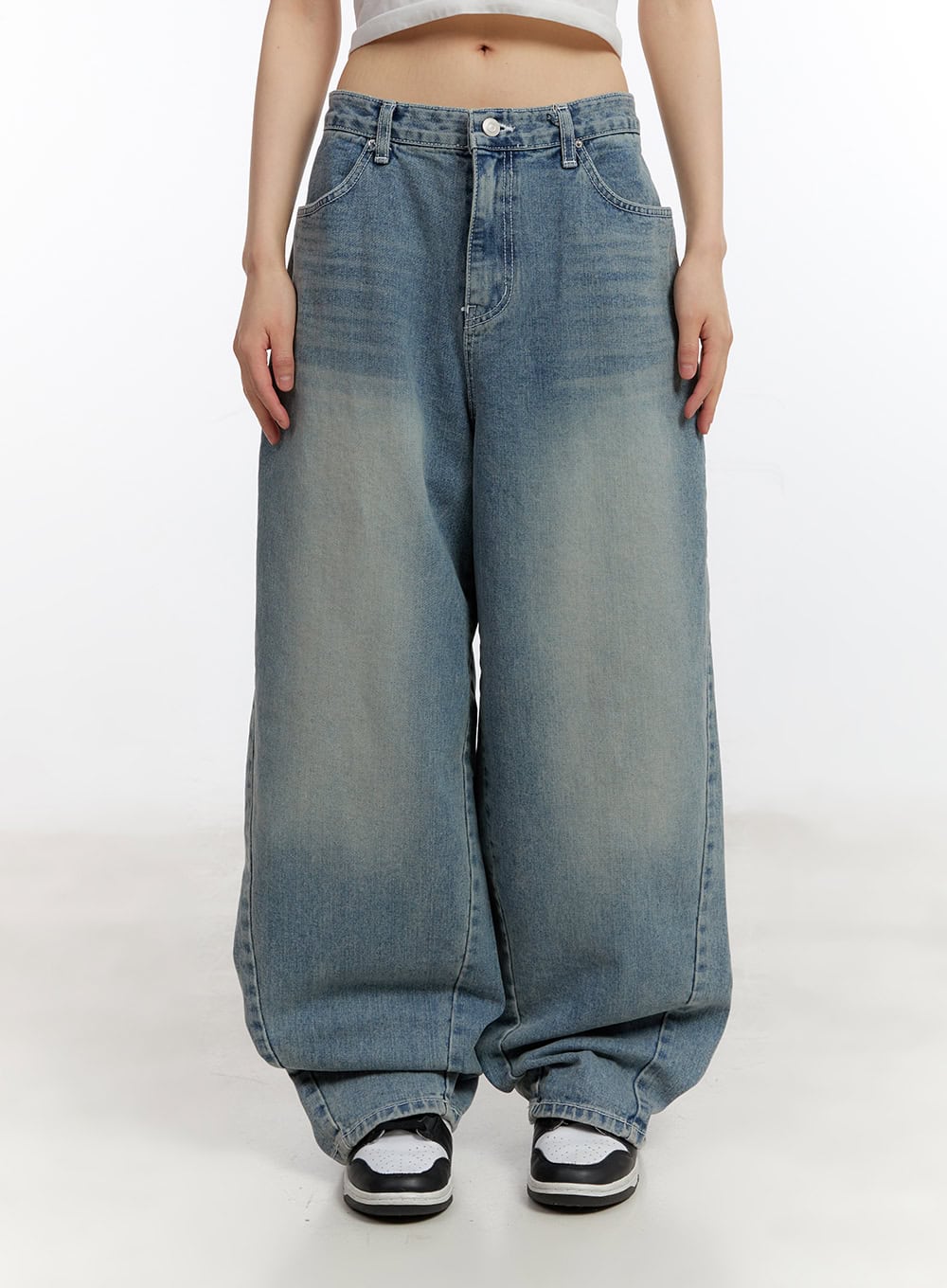 Jillie Washed Baggy Jeans CA508