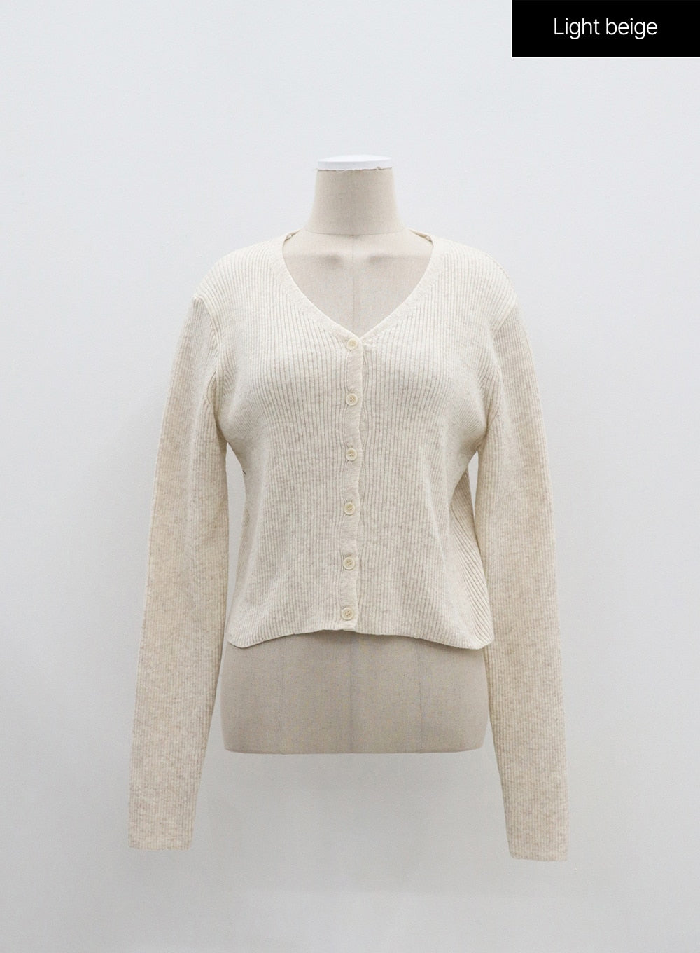 Ribbed Knit Cardigan OM329