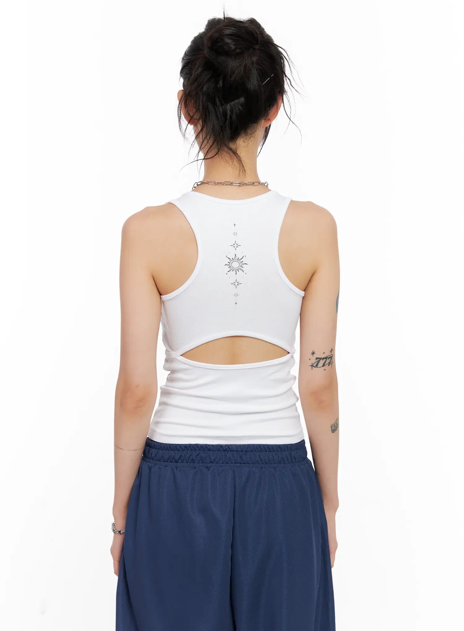 Back-Slit Tank Top CL528