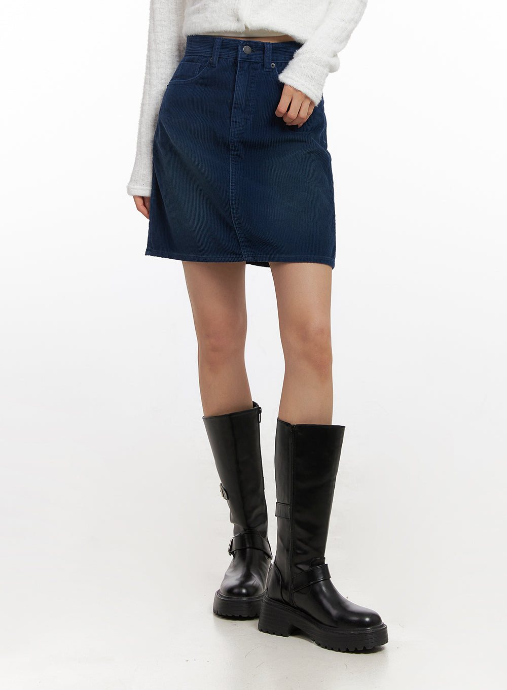 Cozy Denim Mini Skirt CN428