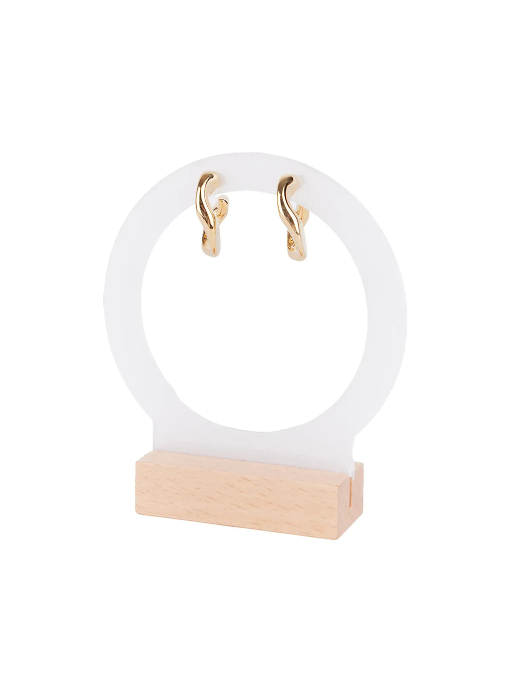 Curved Hoop Earrings CS523