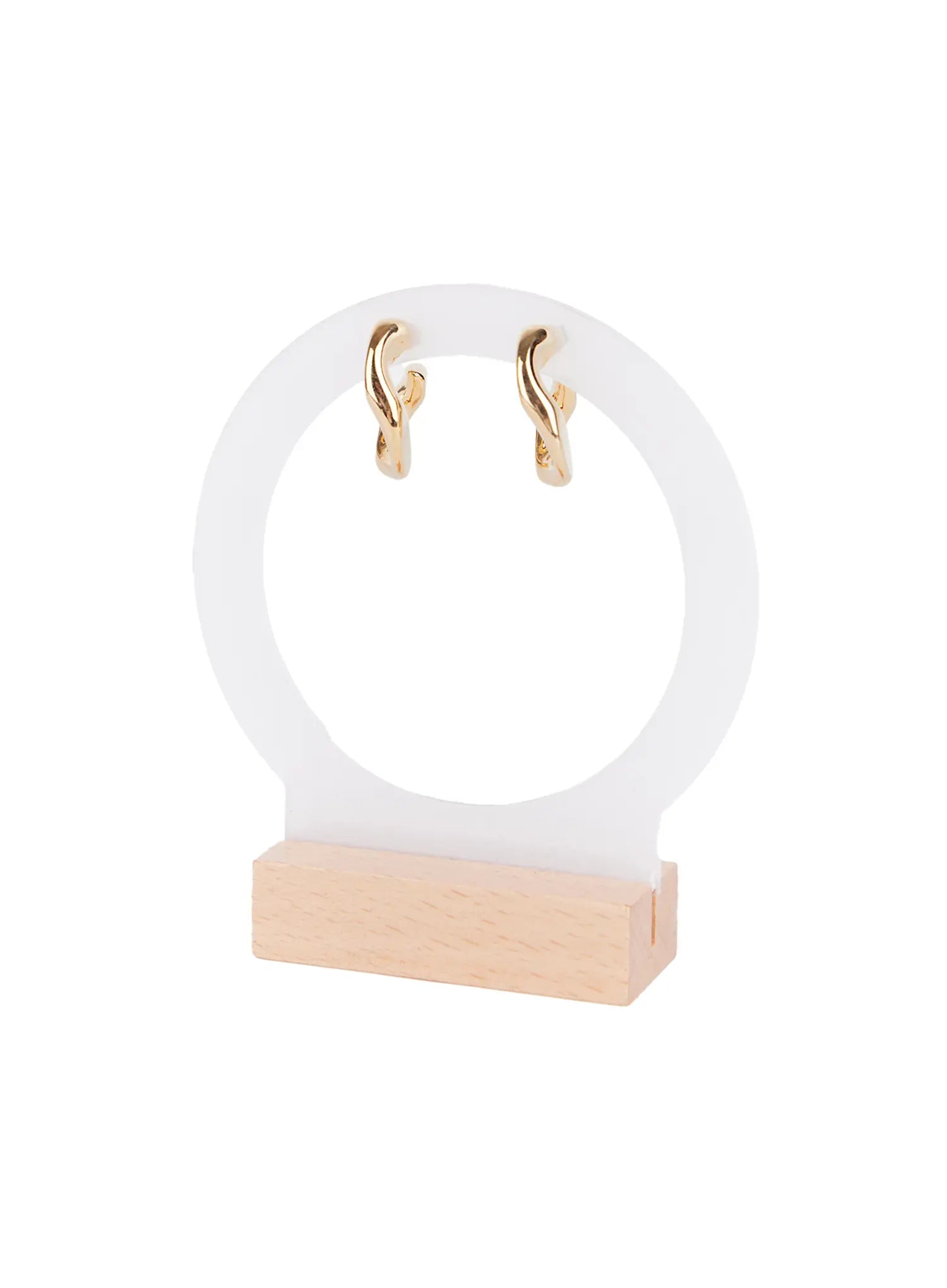 Curved Hoop Earrings CS523
