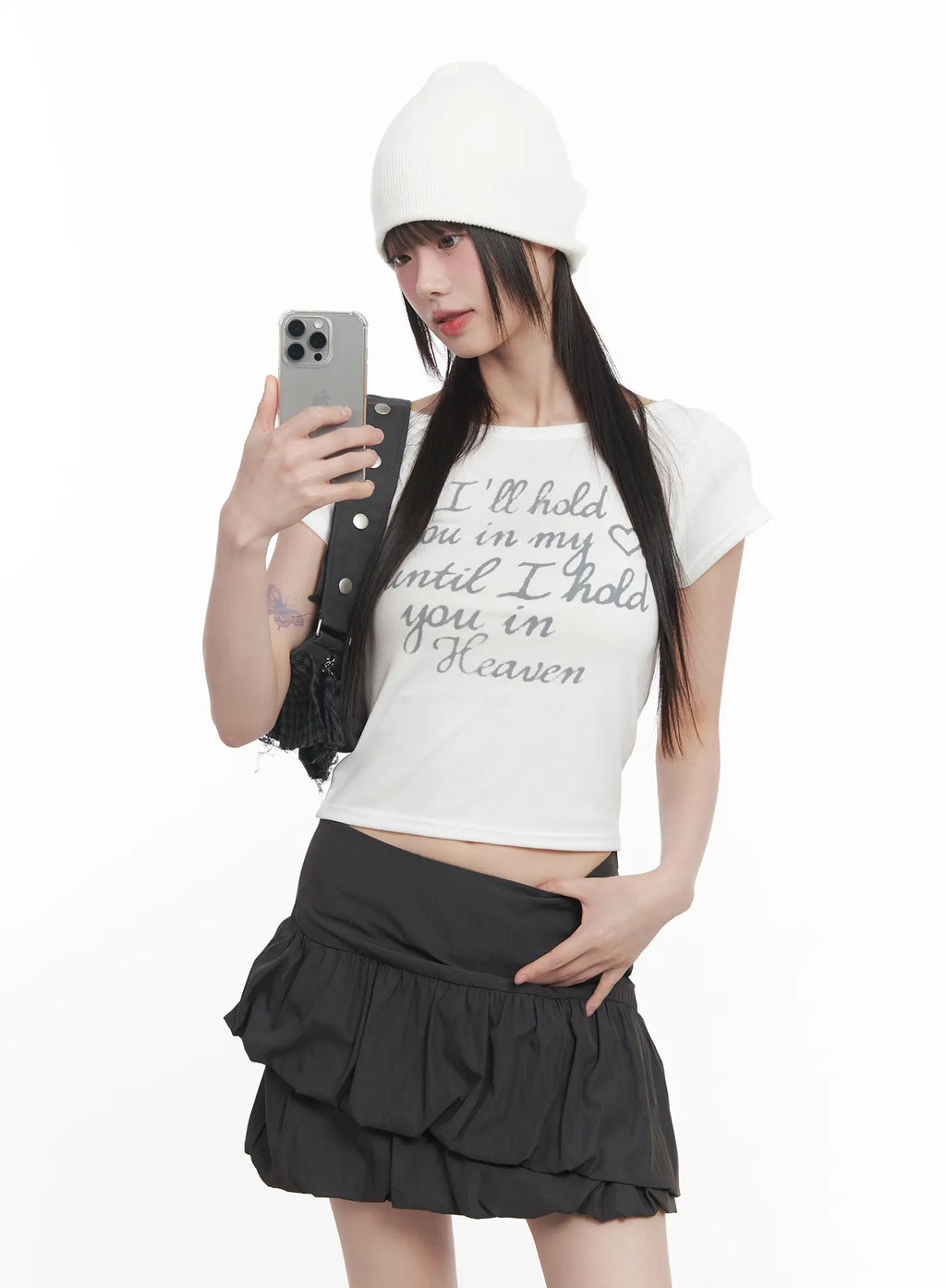 Graphic Slim-Fit Crop Top CU518