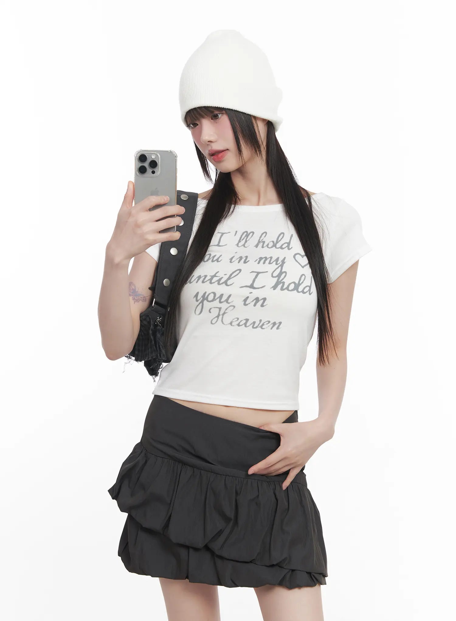 Graphic Slim-Fit Crop Top CU518