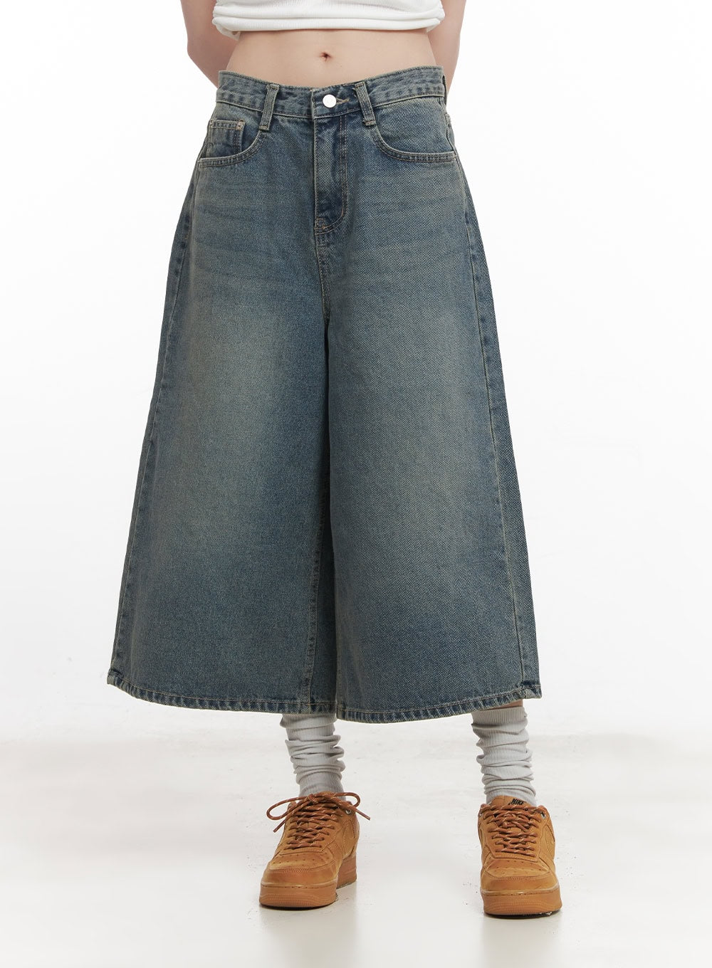 Washed Oversized Baggy Jorts CM520