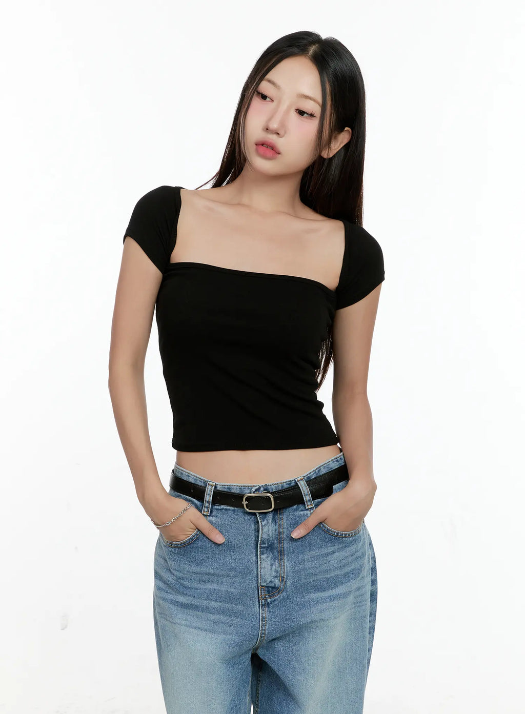 Square-Neck Crop Top CL531