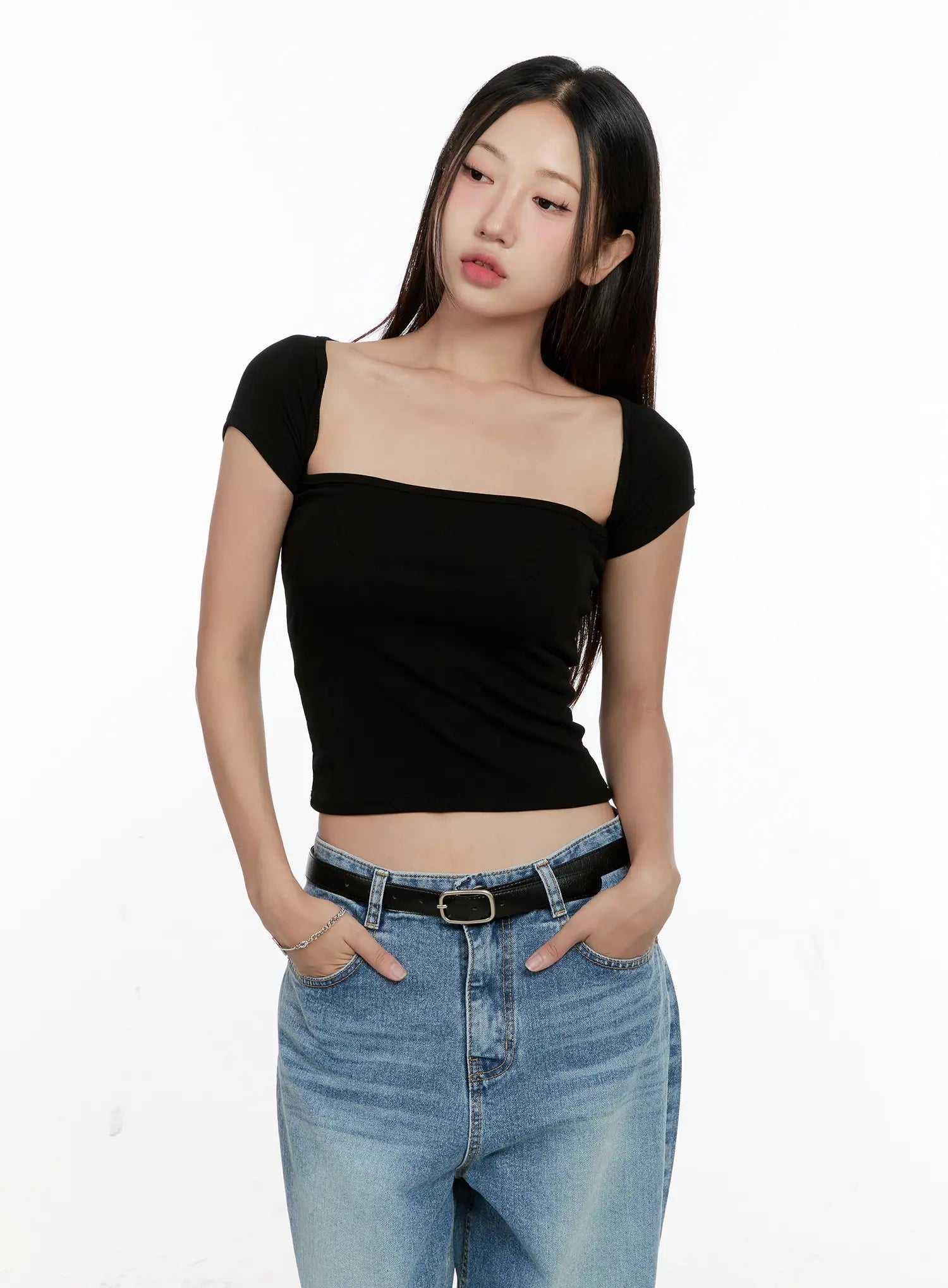 Square-Neck Crop Top CL531
