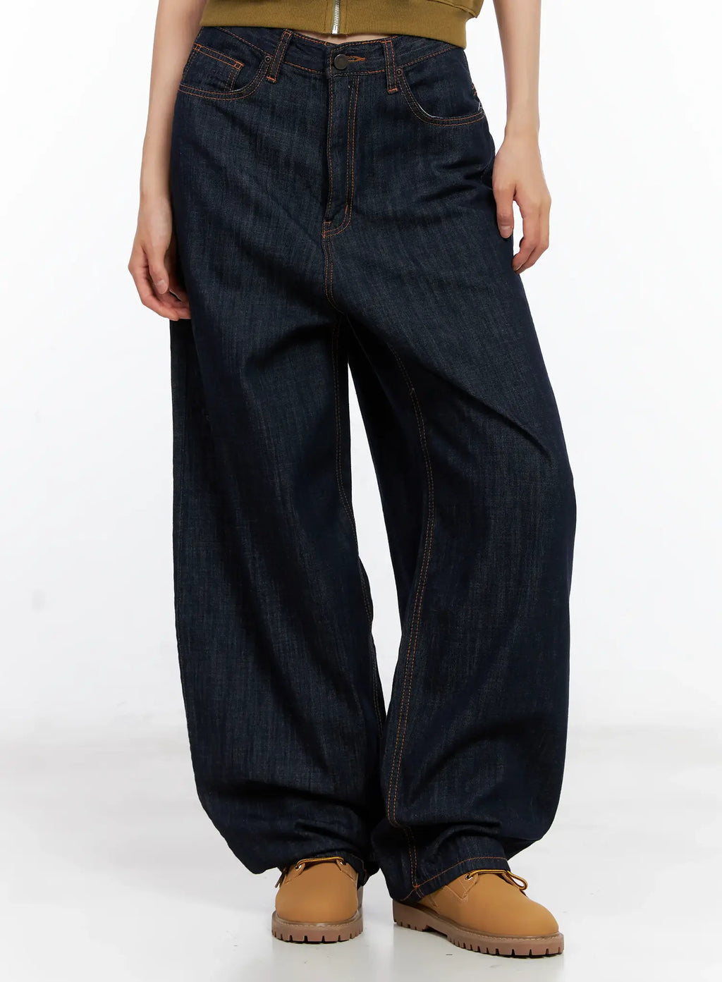 Cherry No-Fade Wide-Leg Denim Jeans CL529