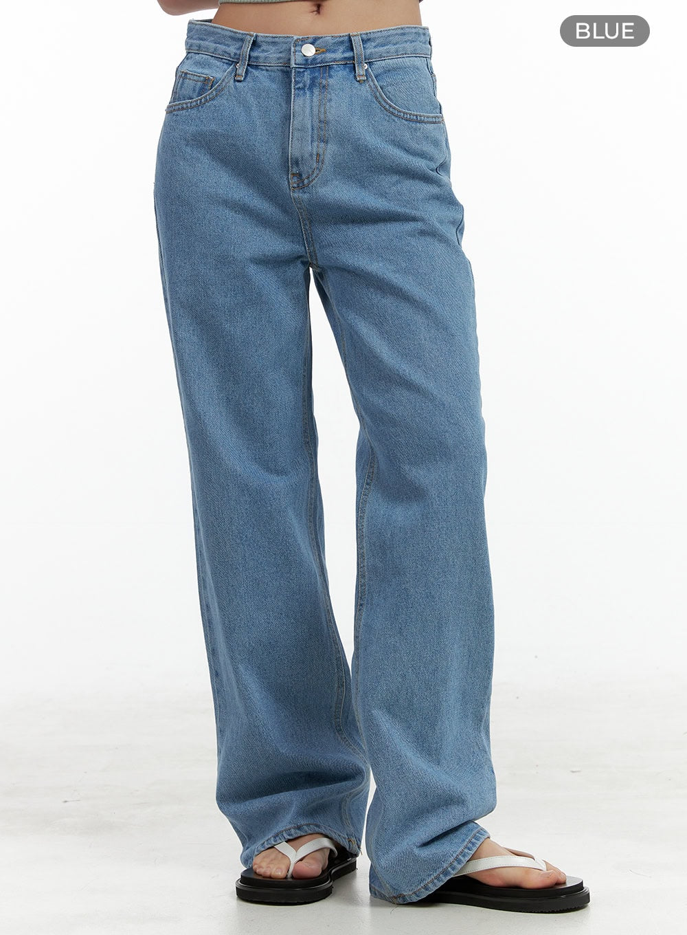 Washed Wide Fit Jeans OL401