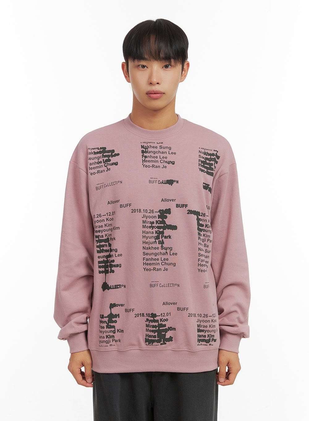 Lettering Crew Neck Sweatshirt CO410