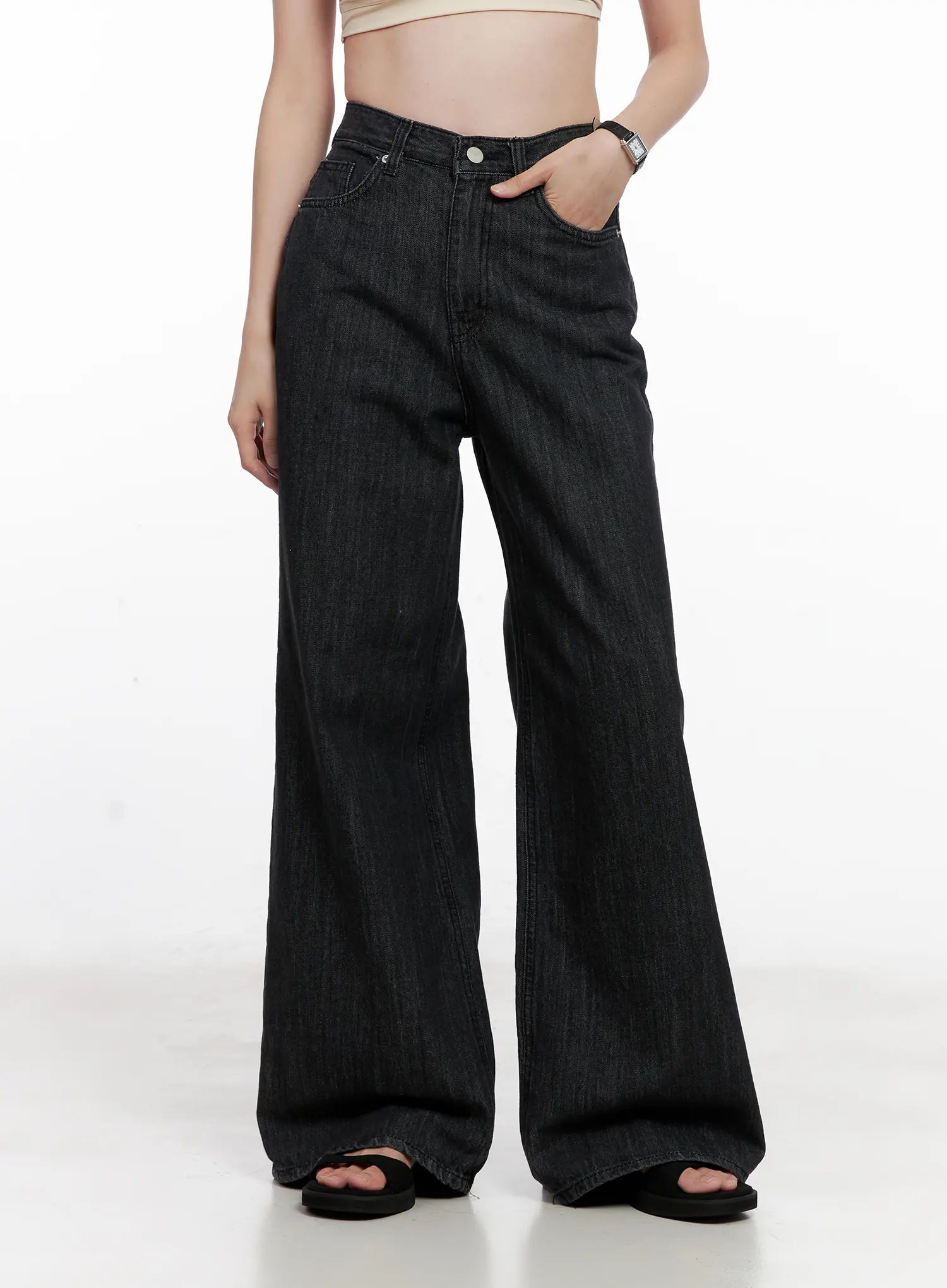 Yeon High-Waist Wide Jeans CL523