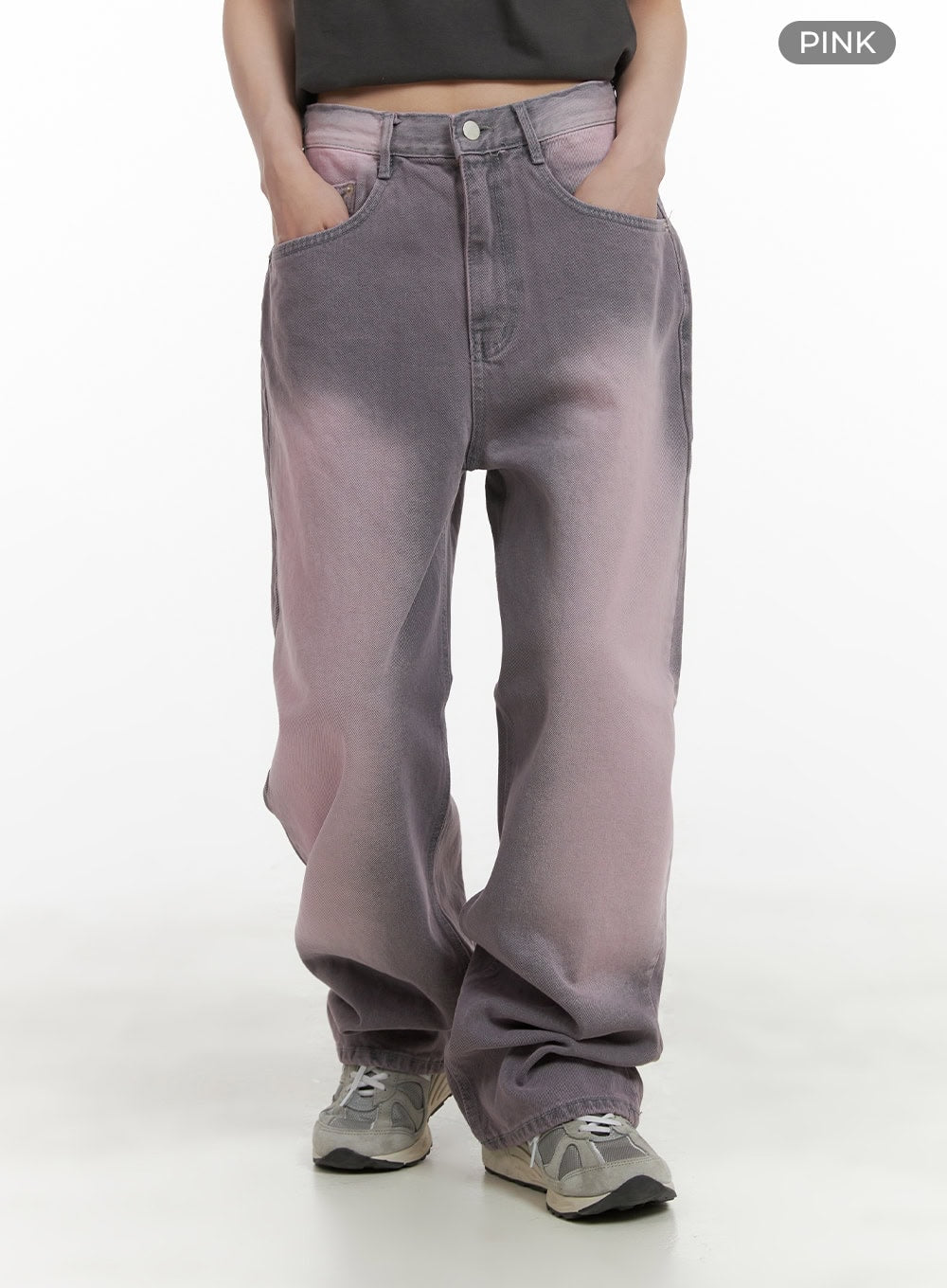 Color-Washed Baggy Jeans CA430
