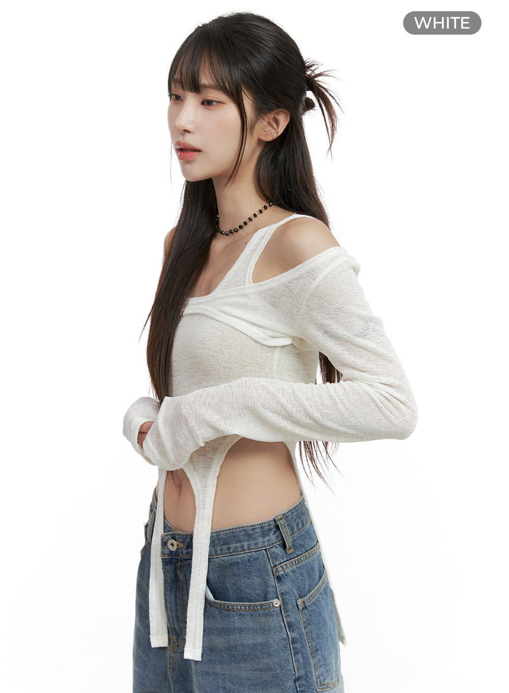 Unbalanced Chic Crop Top CL424
