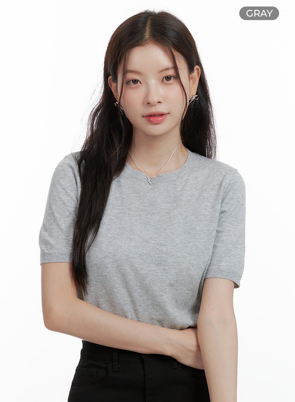 Round Neck Loose Fit Shirt OL417