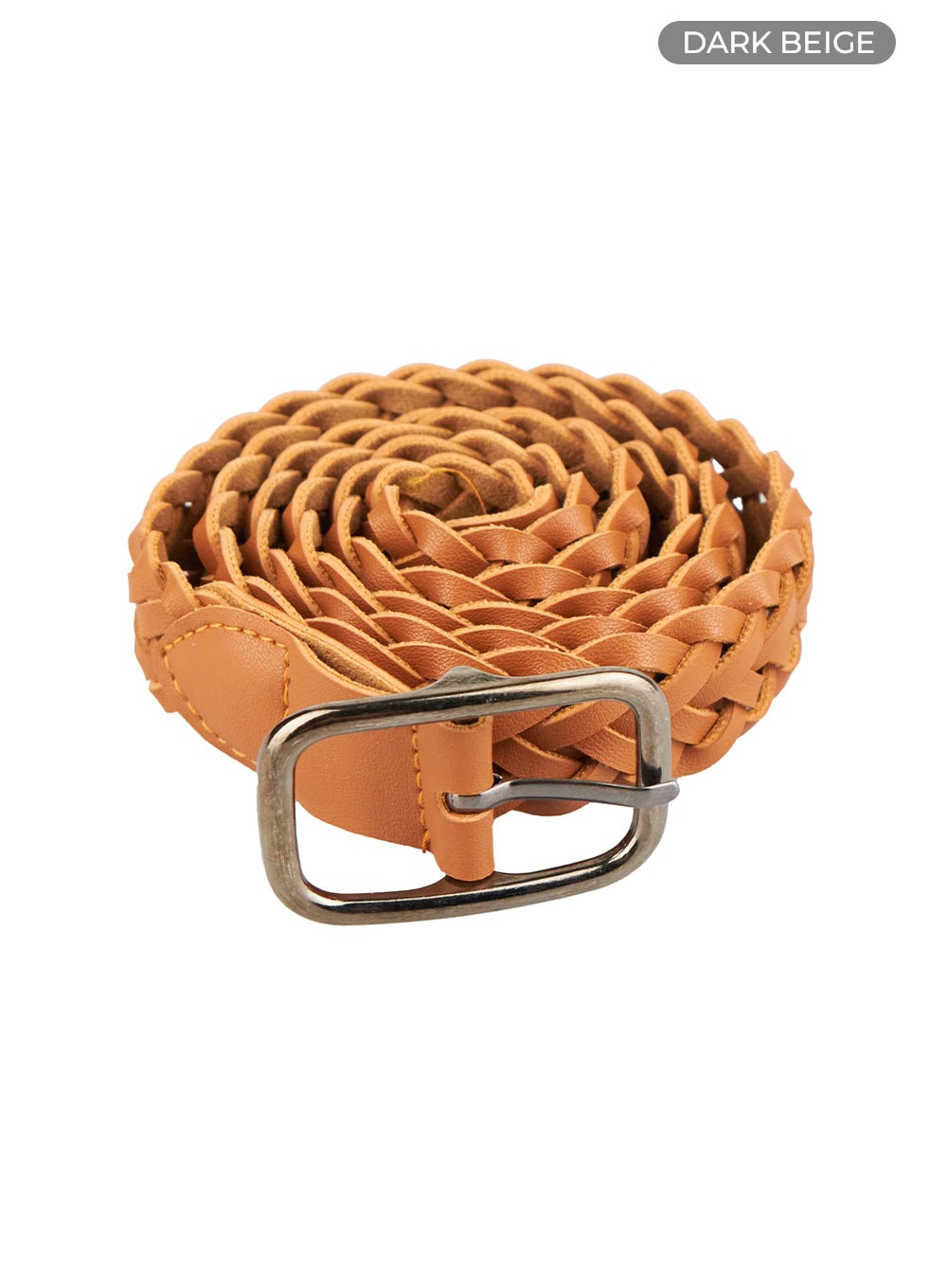 Faux Leather Woven Belt OU413