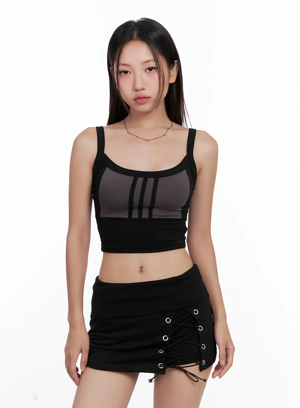 Contrast Crop Tank CL521