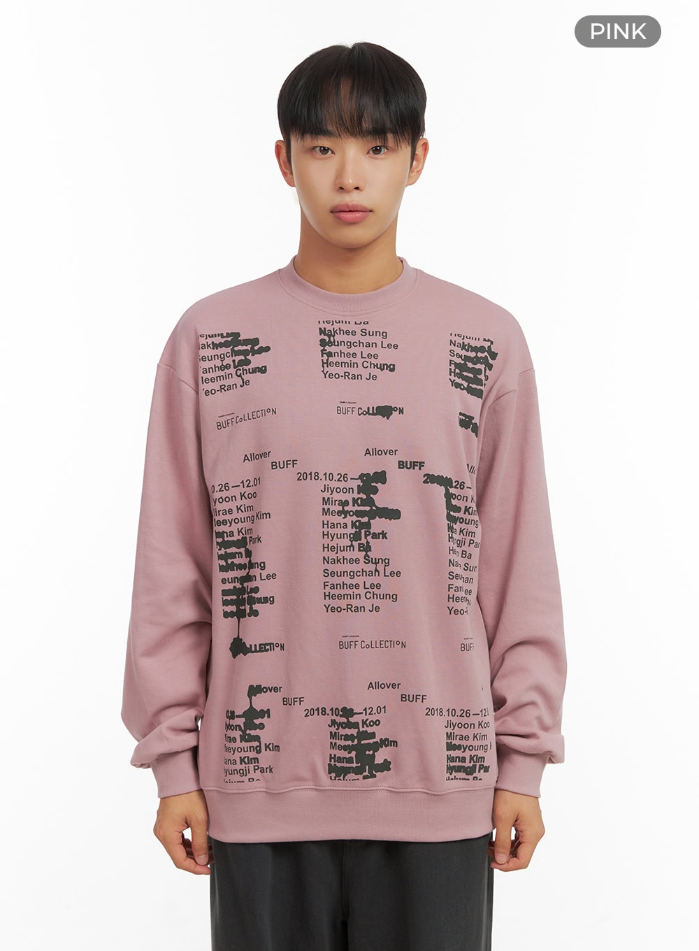 Lettering Crew Neck Sweatshirt CO410