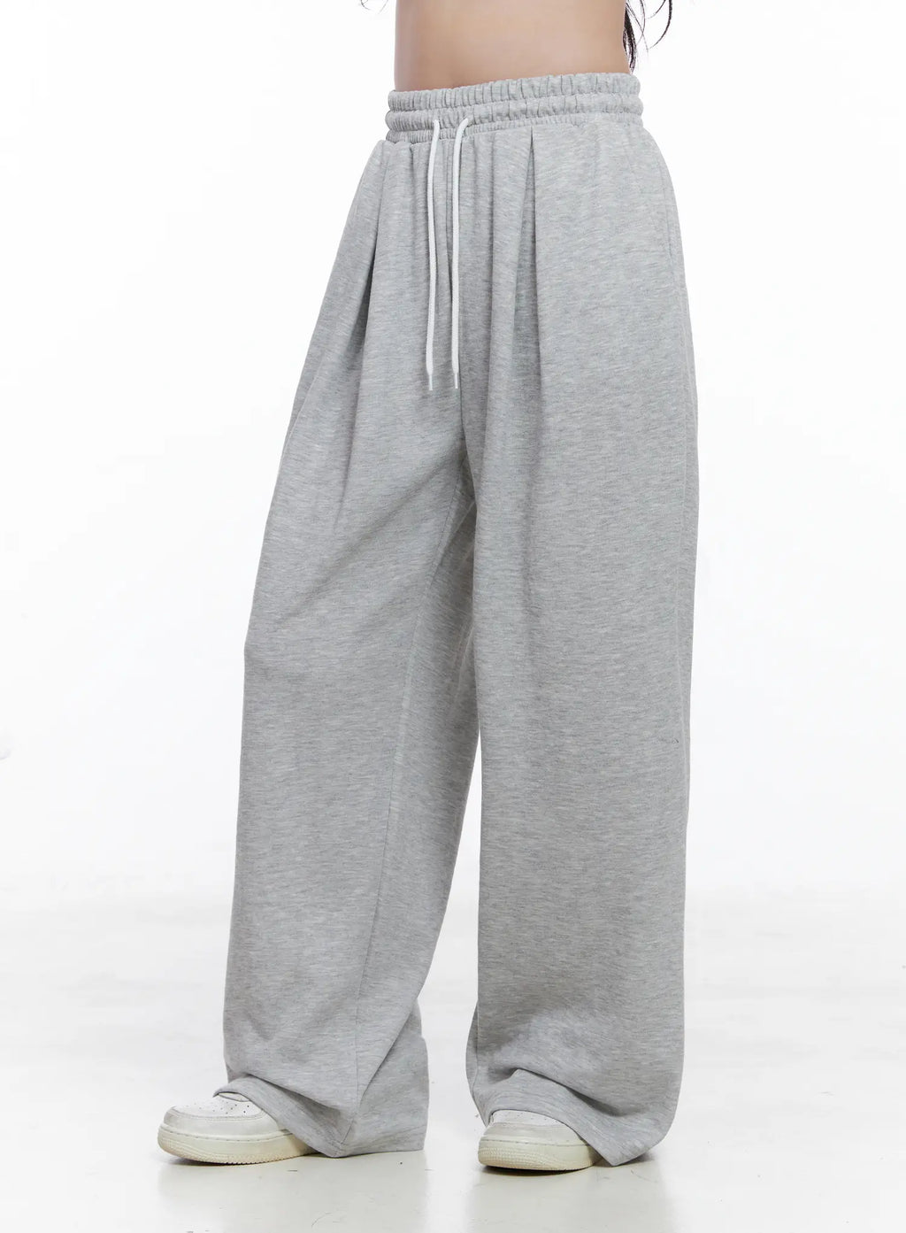 Pintuck Wide-Leg Sweatpants CS519