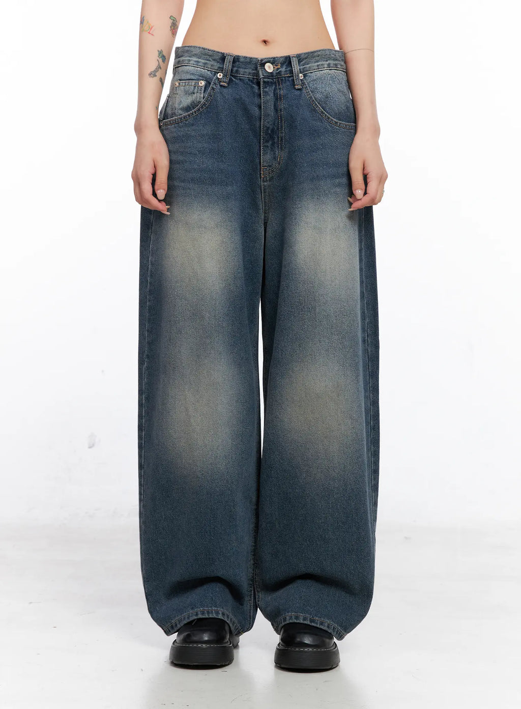 Louise Washed Baggy Jeans CO508