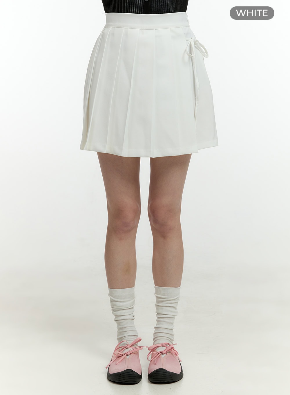 Pleated Wrap Mini Skort OL430