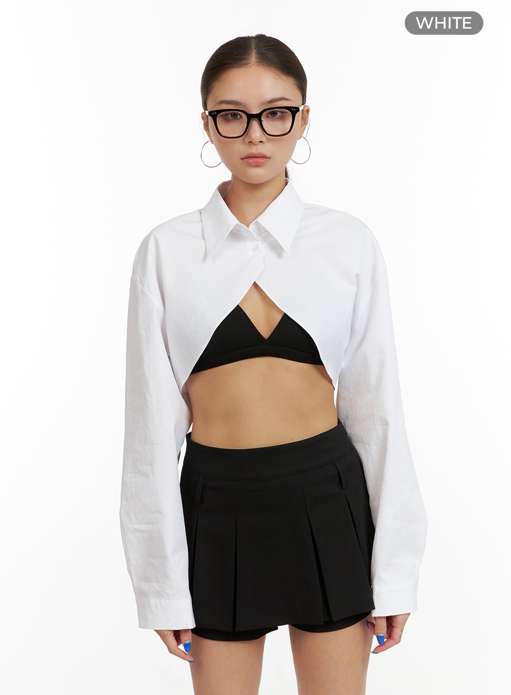 Collar Cotton Bolero Shirt CY431