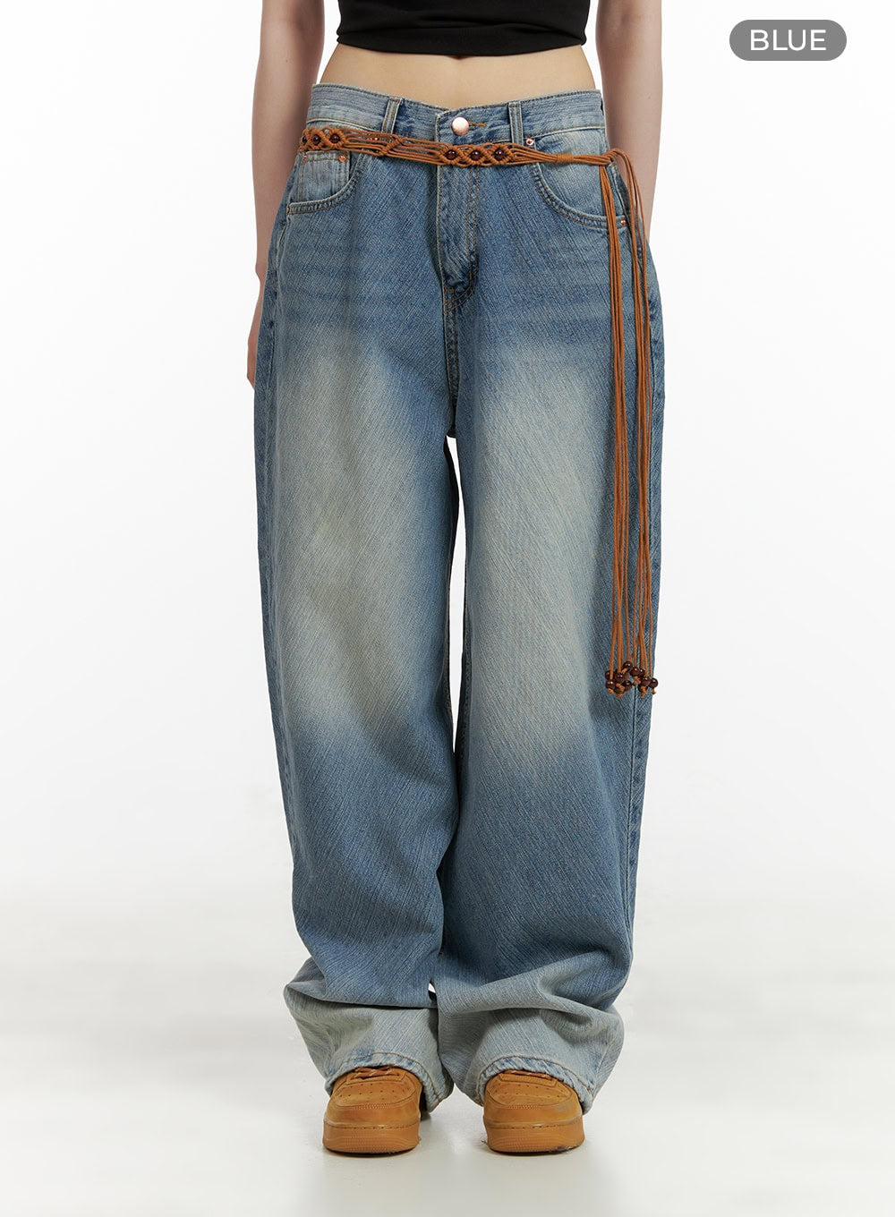 Washed Baggy Jeans CU407