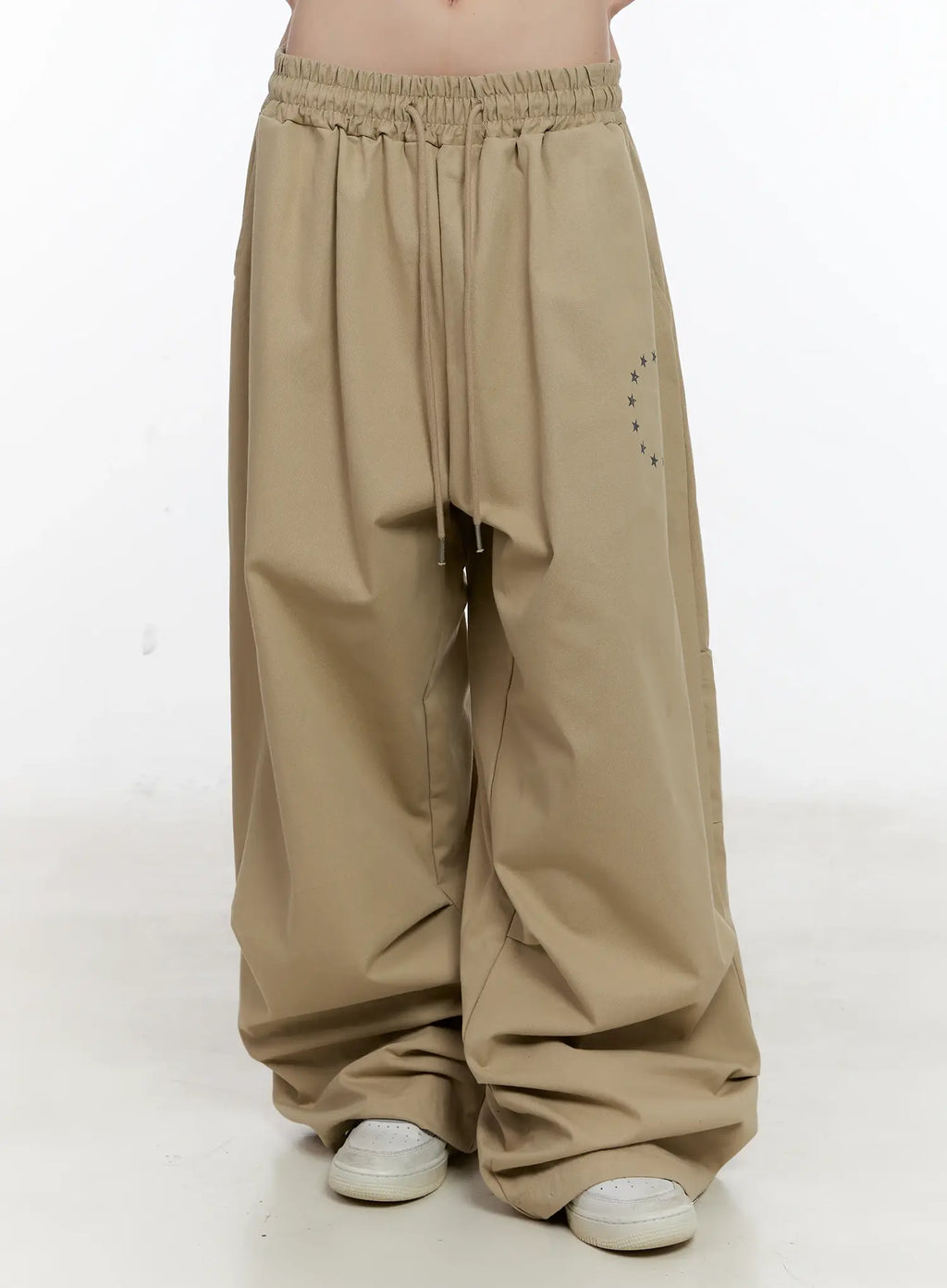 Star Print Wide-Leg Pants CL504