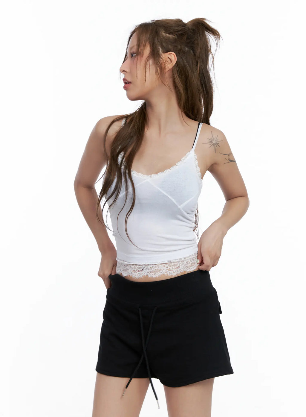 V-Neck Lace Cami Top CL510