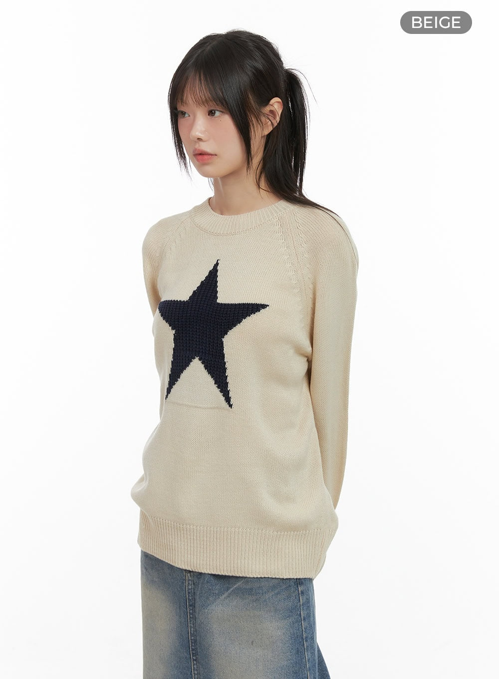 Casual Oversized Raglan Sweater CS412