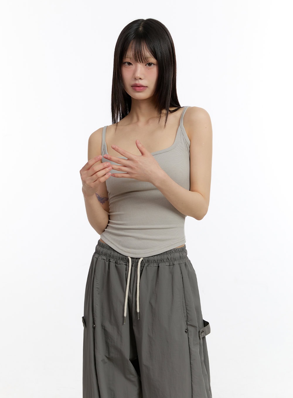 Essential Square-Neck Cami Crop Top CA509