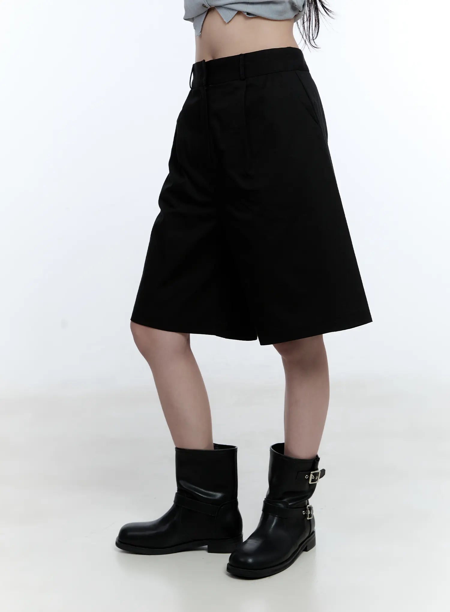 Pintuck Wide Jorts CG512