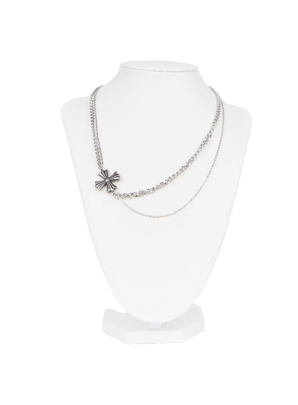 Layered Chain Pendant Necklace CL501