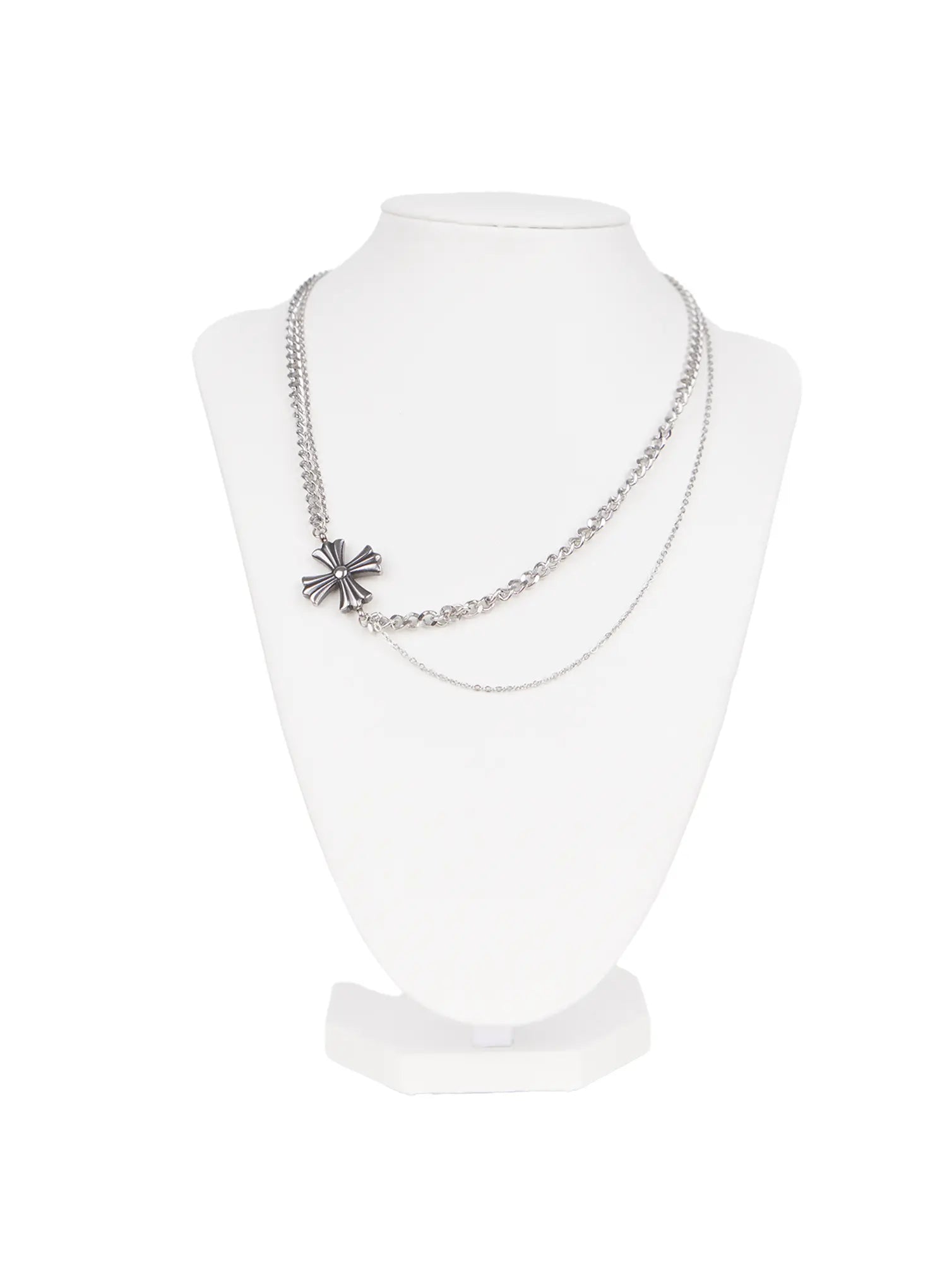 Layered Chain Pendant Necklace CL501