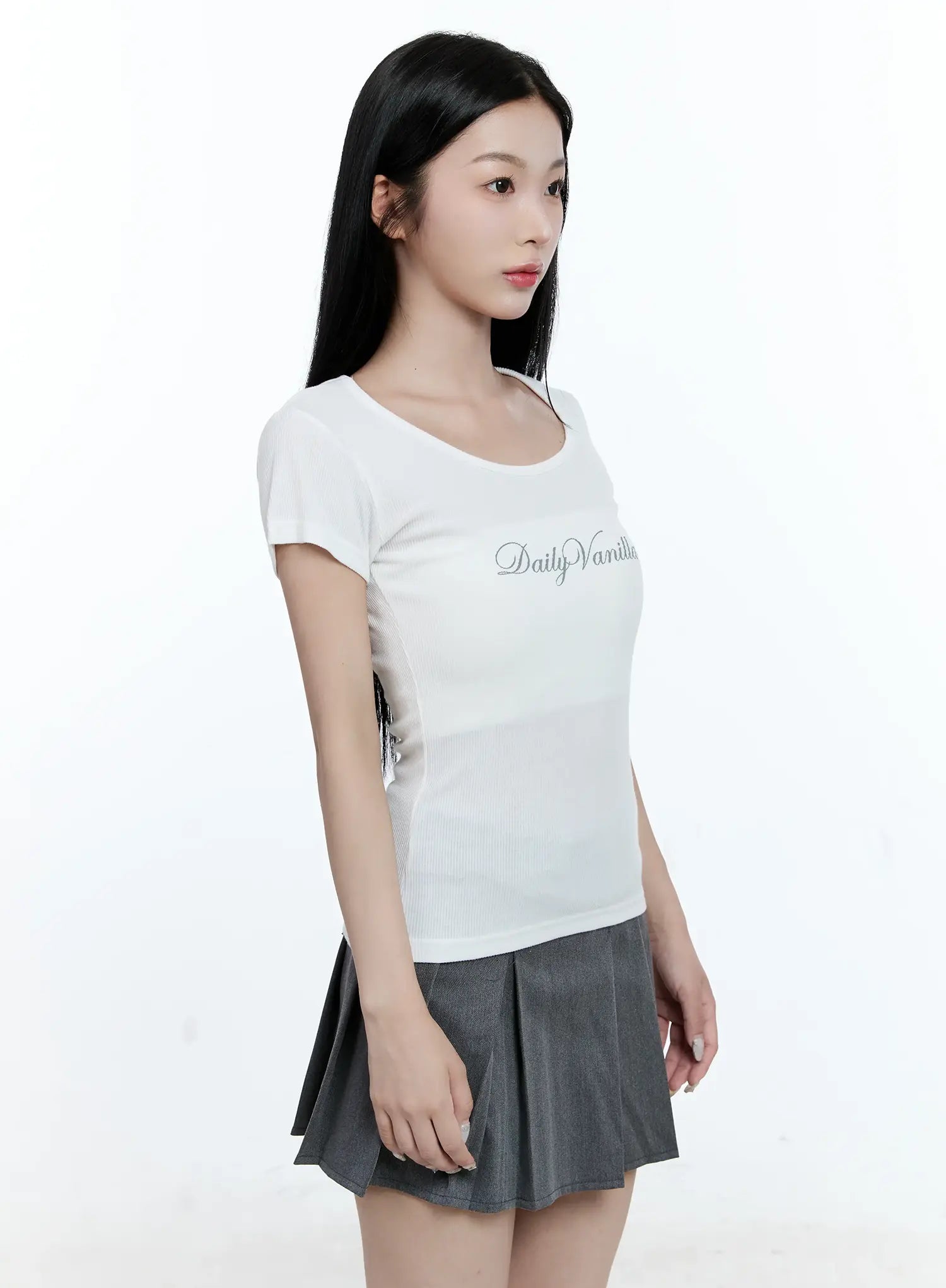 Ribbed Vanilla Graphic Tee CG511