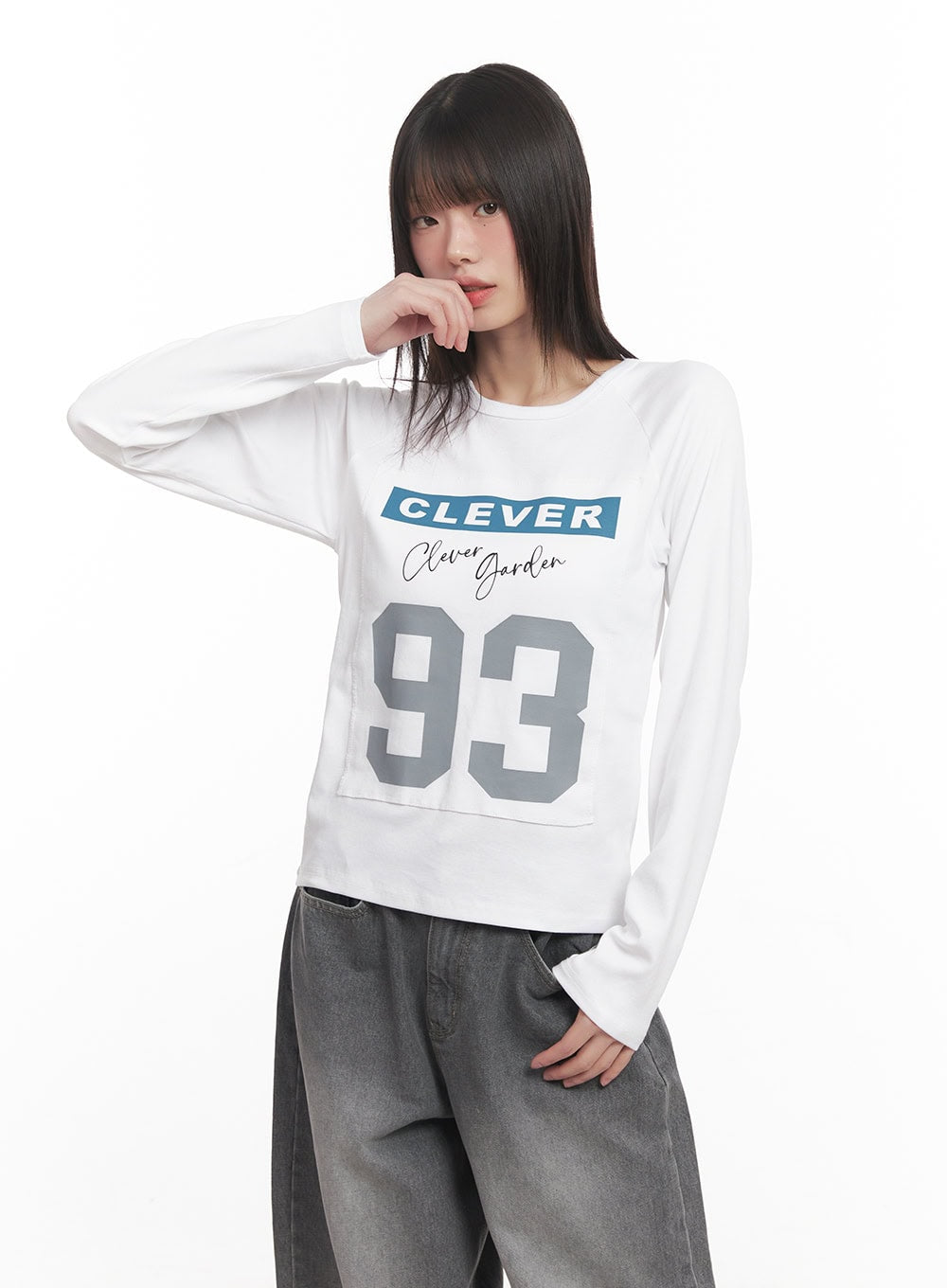 "93" Graphic Long Sleeve Top CM520