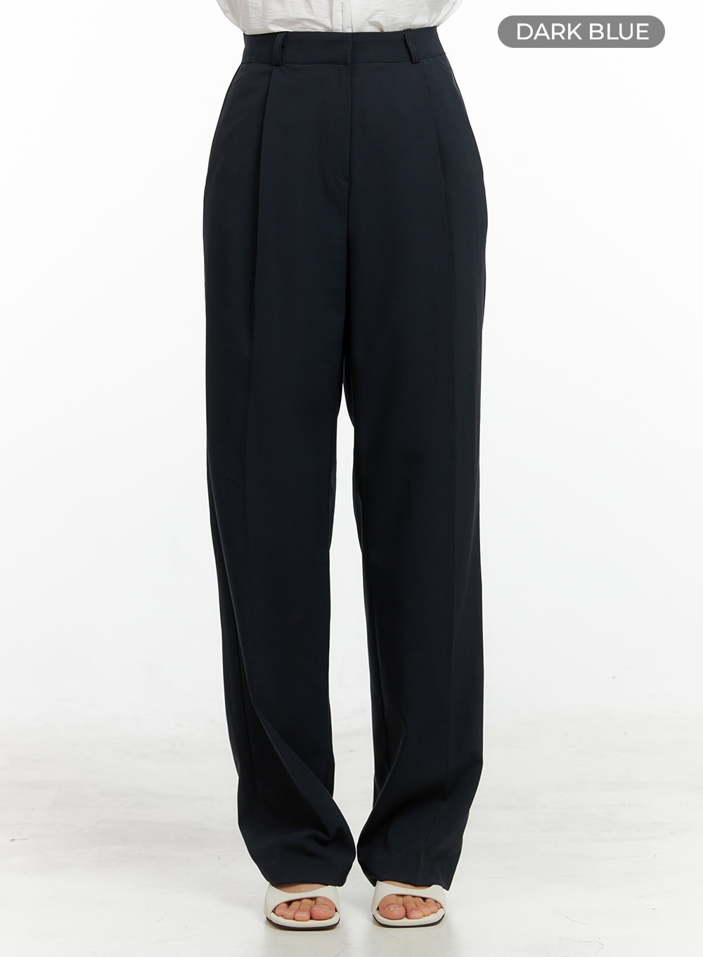 Pintuck Straight Tailored Pants OL411