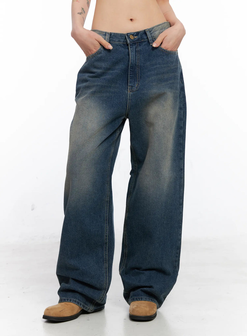 Xyla Vintage Pocket Baggy Jeans CO507