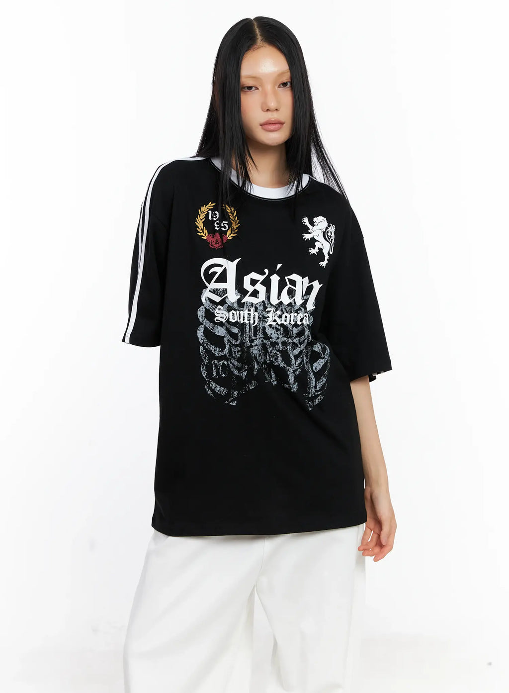 Oversized Graphic Logo Tee CL529