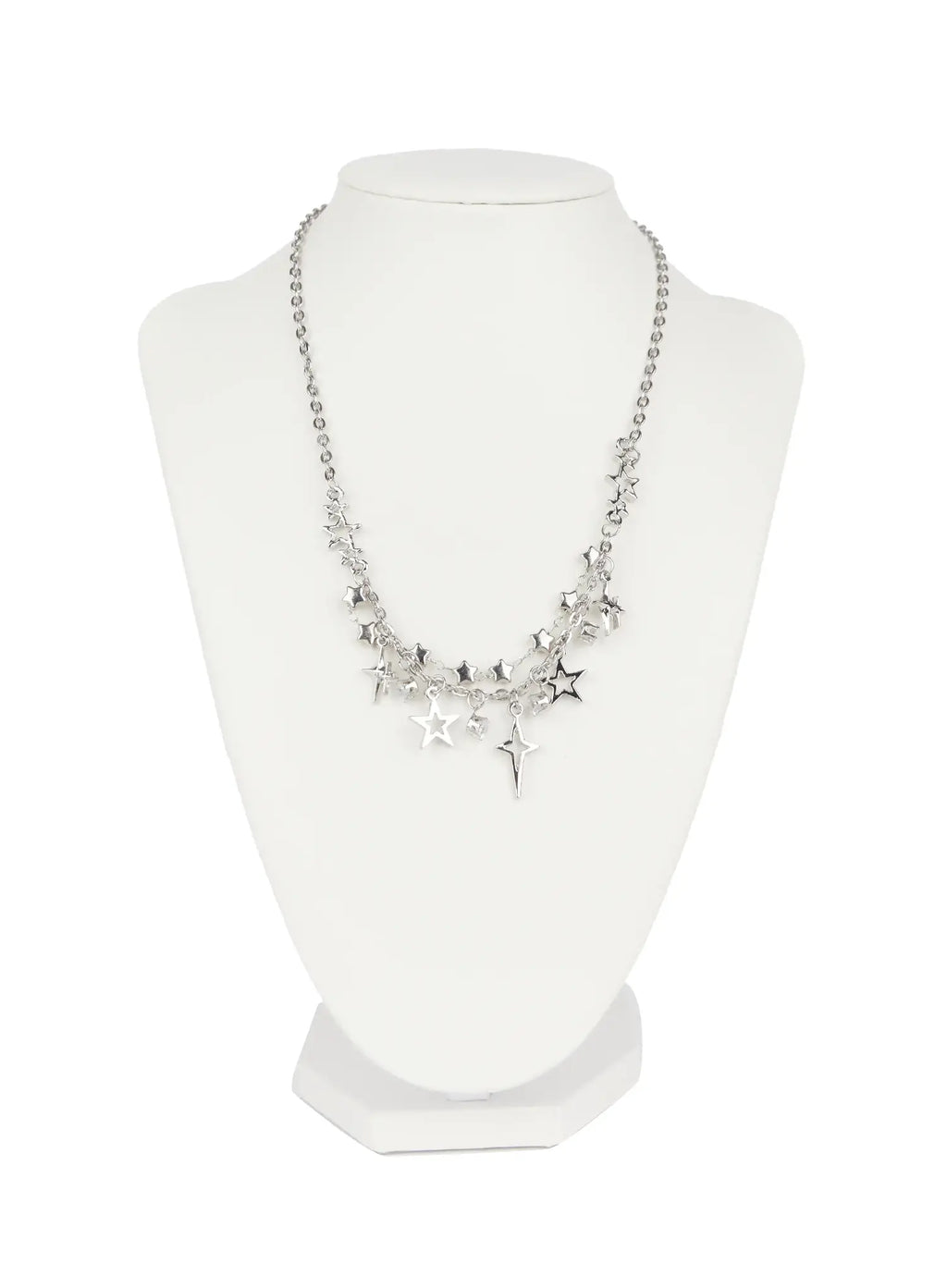 Two-Line Star Necklace CO503