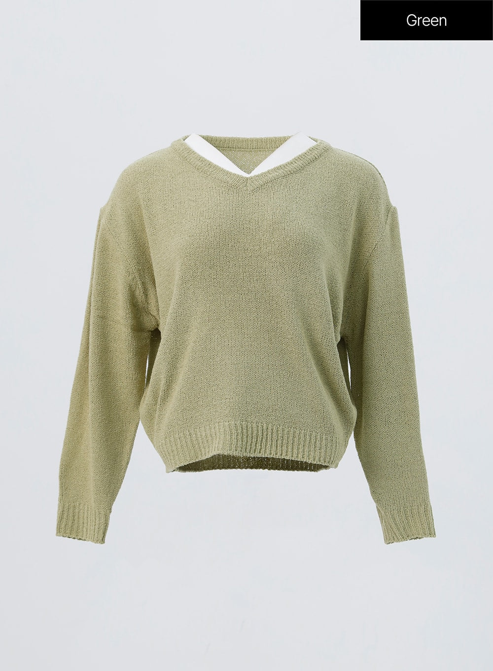 V-Neck Knit Sweater OO305