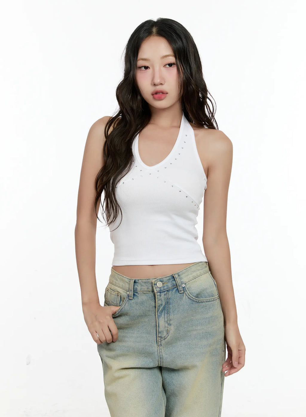 Studded Halter Top CL531