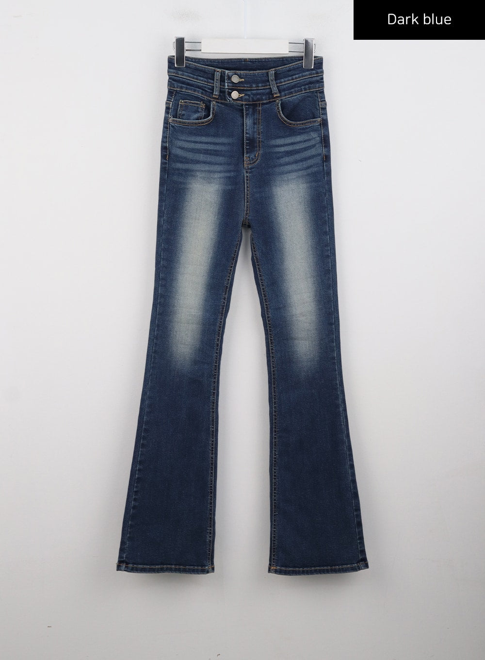 Washed Cotton Bootcut Jeans CG321