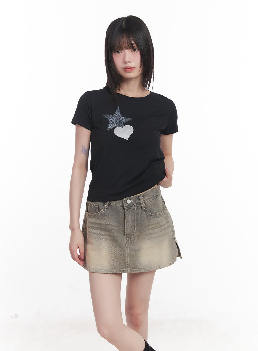 Star Graphic Baby Tee CU506