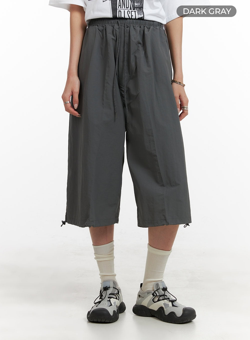 String-Banded Nylon Pants CA430