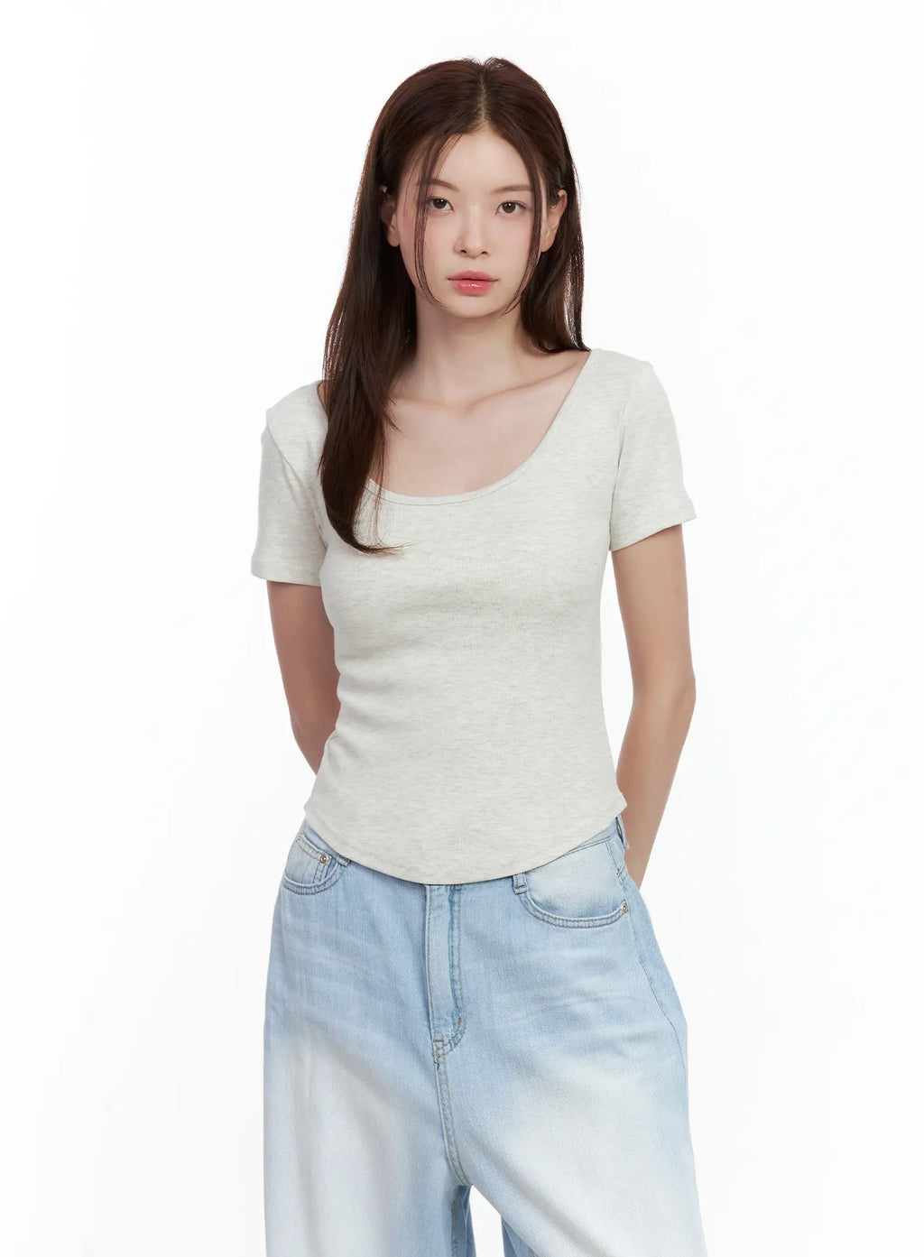 Everyday Basic Round-Neck Top CL502