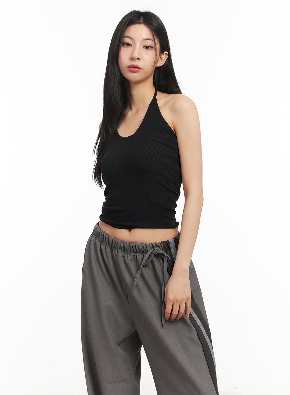 Halter-Neck Crop Tank Top CM503