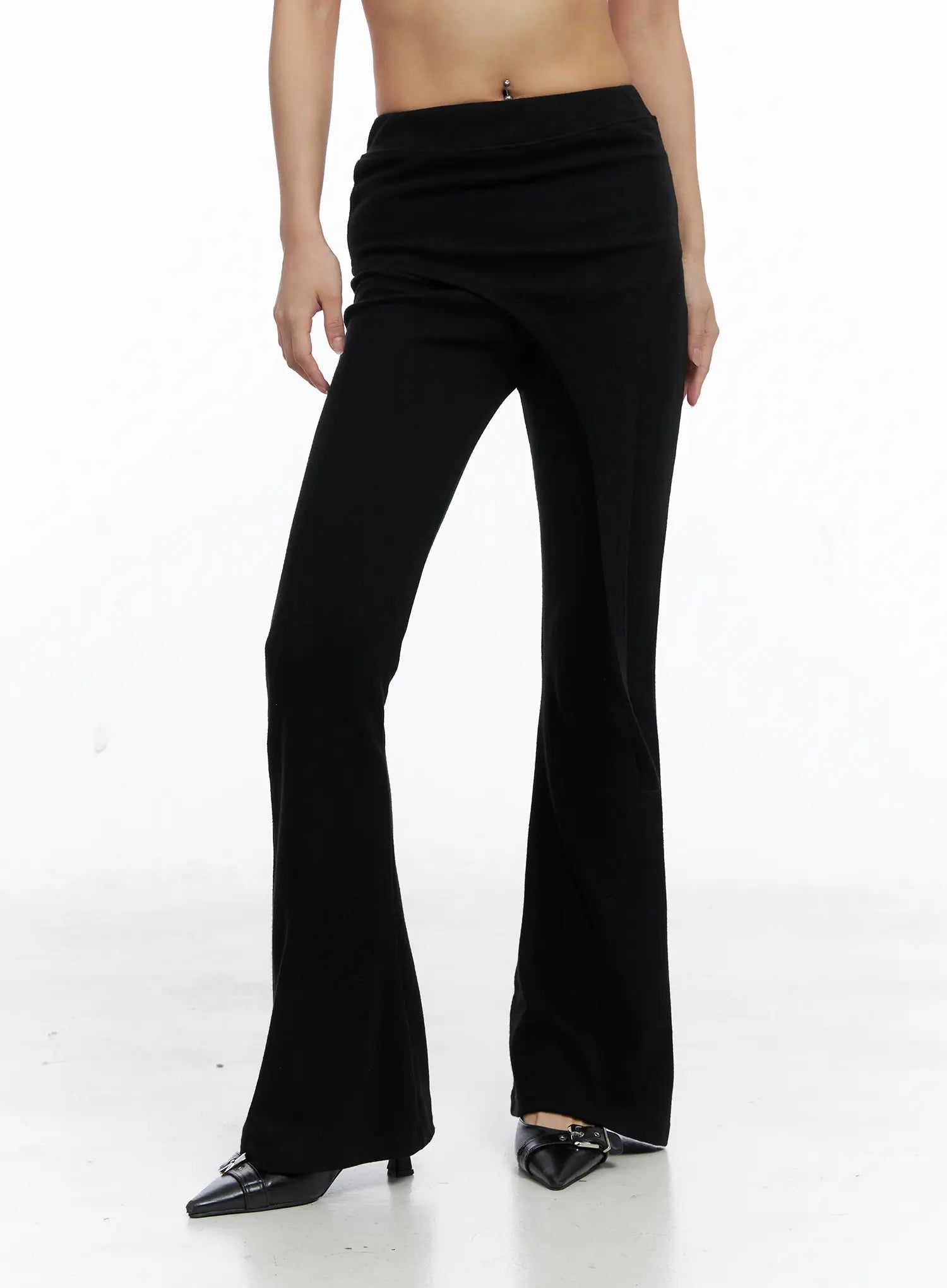 Layered Tie Flared Pants CS505